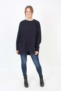 Hazel Top: Hazel Sweater - Navy - Pre Order