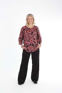 Lulu Tops 1: LuLu Top - Pink and Black print