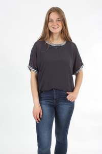 Zoe Dress: Zoey Top - Charcoal - Pre-Order