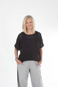 Zoey Top - Plain Black - Pre-Order