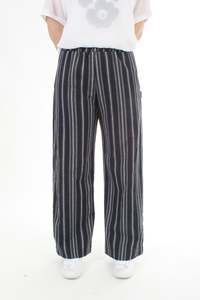 Lexi Pants: Lexi Pants - Navy Stripe - Pre Order