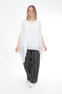 Drape Top 1: Drape Top - White - Pre Order