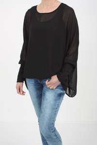 Alexa Top - Plain Black - Pre-Order