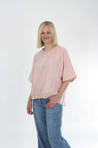 Harper Top: Harper Top - Pink - Short sleeve