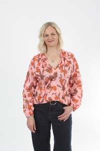 Parker Top - Pink Floral