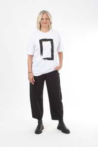 Tee Shirt - Rectangle Brush Print