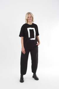 Tee Shirt - Rectangle Brush Print