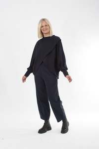 Cross Over Jumper - Navy