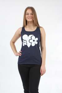 Sonia Jayne Singlet Combo: Singlet  - Heart and Daisy Print - Pre Order