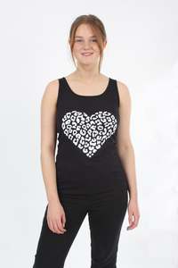 Sonia Jayne Singlet Combo: Singlet - Leopard Heart Print - Pre Order