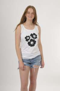 Singlet - 3 Flower Print - Pre Order