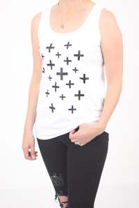 Singlet - Crosses Print - Pre-Order