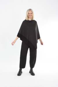Tri Poncho Merino - Espresso with Black Trim - Pre-Order