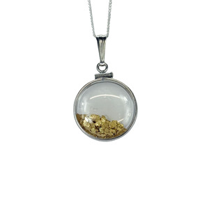 Sterling Silver Bezels 1: X-Large Sterling Silver Plain Bezel Pendant