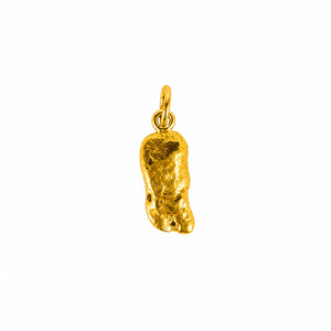 23kt Natural Gold Nugget Necklace: 23kt Natural Gold Nugget Pendant