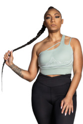 Sports Crop Top: Sage Green Loungewear Crop SALE