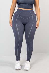 COMBO DEAL Seamless Legging + Denim Crop