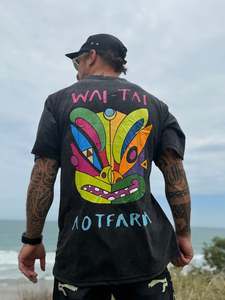 Ono Whitu 2.0 Unisex Tee in Acid Wash Black