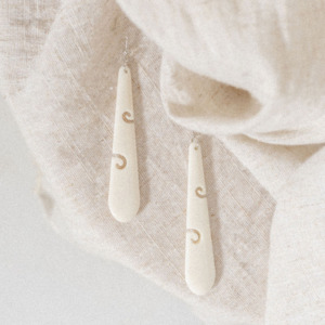 Bone Drop Earrings