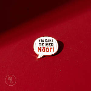 ‘Kia Kaha Te Reo Māori’ Enamel Pin