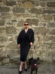 Haeata Pleated Dress | Black [Final Sale]