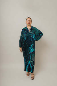 Haeata Maxi Pleated Dress | Kōhura