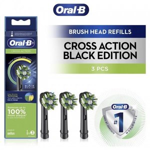 Oral-B Cross Action Black Replacement Brush Waiata Shores Dental