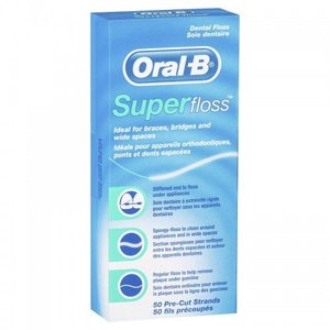 Oral-B Superfloss Dental Floss Pre-Cut Strands Waiata Shores Dental