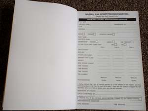 tournaments: Weighbook and catch card