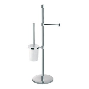 Lineabeta Combination Toilet Brush and Roll Holder - Floor