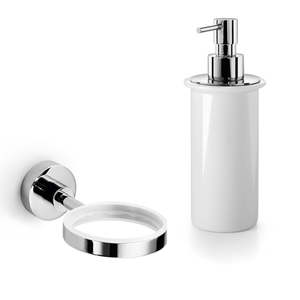 Soap Pumps: Lineabeta Soap Pump and Holder - Baketo Series
