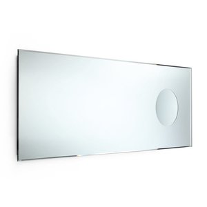 Mirrors: Lineabeta Bathroom Mirror with Magnifying Insert, 44x110cm - Speci Series