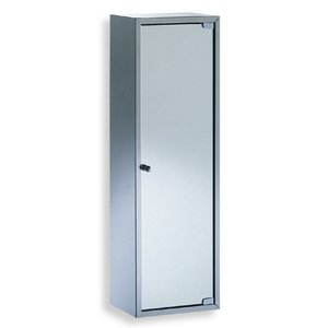 Lineabeta Stainless Steel Bathroom Cabinet, Mirror Door, 75x25cm