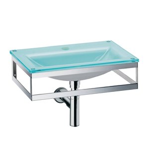 Lineabeta Glass Basin 51cm, Green Ice