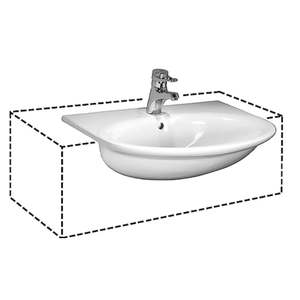 Laufen Sem-Recessed Basin 60cm - Gallery Series