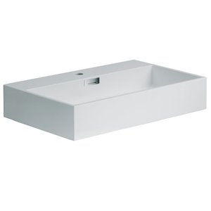 Washbasins: Lineabeta Ceramic Square Basin, 70cm