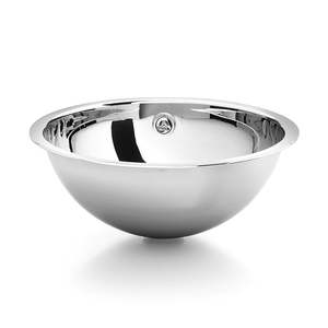 Lineabeta Stainless Steel Drop-in Basin, Flat Edge, Ø 440mm