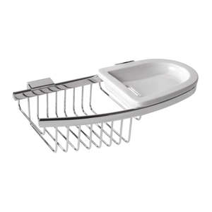 Wing Shower Baskets: Geesa Ceramic Shower Basket - Wing Series