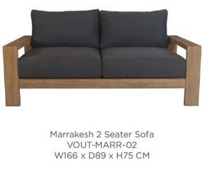 Outdoor Furniture: Marrakesh 2 Seat Outdoor Sofa