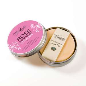 Products: Rose Geranium Lotion Bar 80g - Waiheke Soap Company