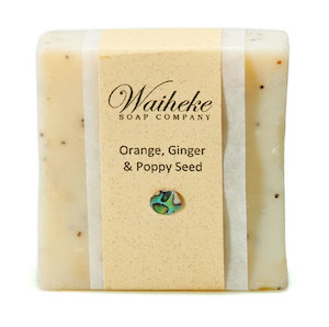 Products: Orange, Ginger & Poppy Seed - Waiheke Soap Company