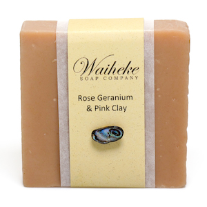 Rose Geranium & Pink Clay - Waiheke Soap Company