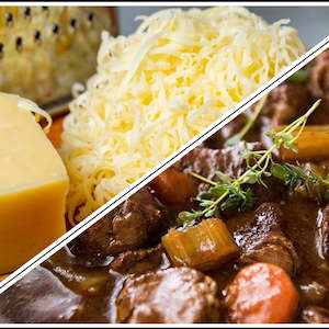 Ready Meals: Steak And Cheese Pie Dinner Size