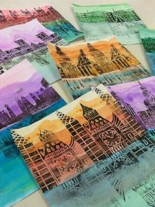 Tuesday School Holiday Program Soft Pastel Art & Foam Print Making