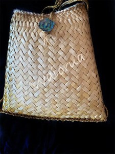 Products: Kete Pikau – Backpack – Waiorua Maori Weaving