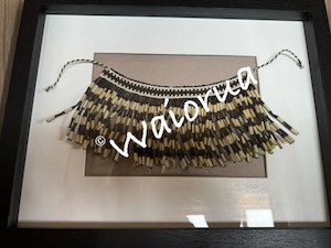 Framed piupiu – Waiorua Maori Weaving