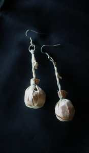 Poi earrings – Waiorua Maori Weaving