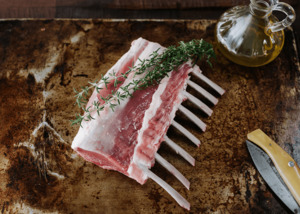 Products: Lamb Rack - Premium (8 Ribs Approx 400gm) - Waipawa Butchery