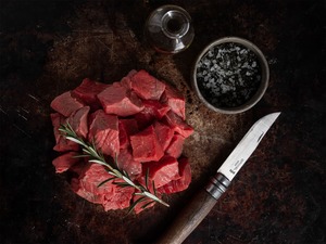 Products: Angus Beef Diced (500gm) - Waipawa Butchery