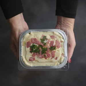 Corned Beef with Mustard Sauce, Creamy Mashed Potato and Buttery Cabbage. - Waipawa Butchery
